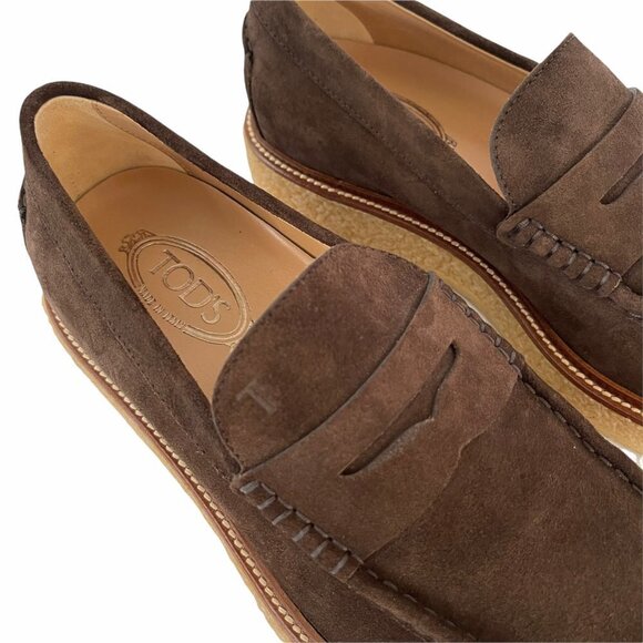 Tod's Italy Mocassino Progetto Para 16B Brown Suede Men's Loafer Shoe, UK 10 - Picture 4 of 10